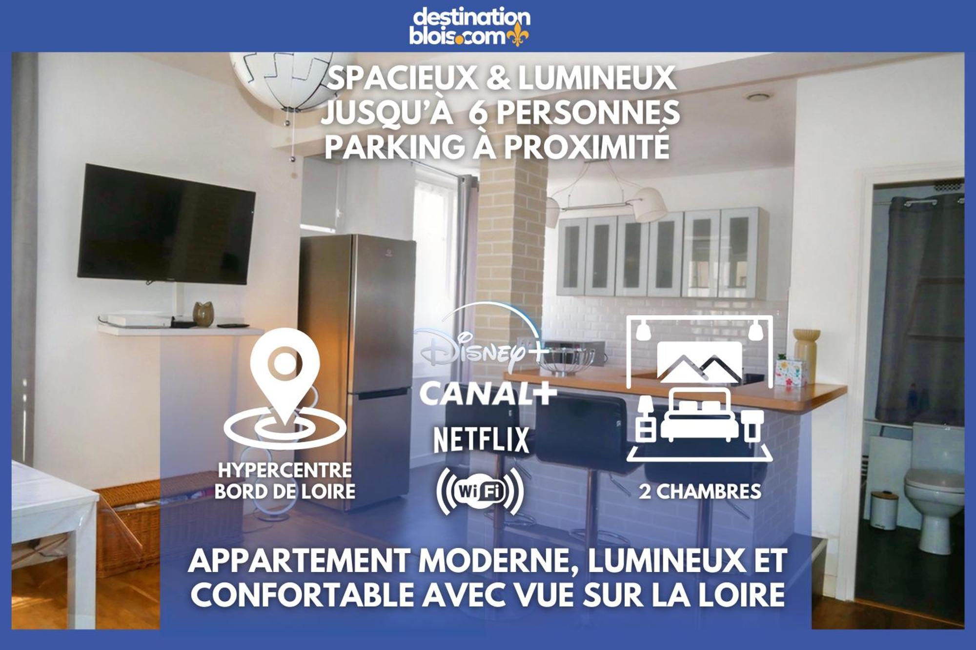 Moderne 60M2 Vue Sur La Loire Hypercentre Apartman Blois Kültér fotó